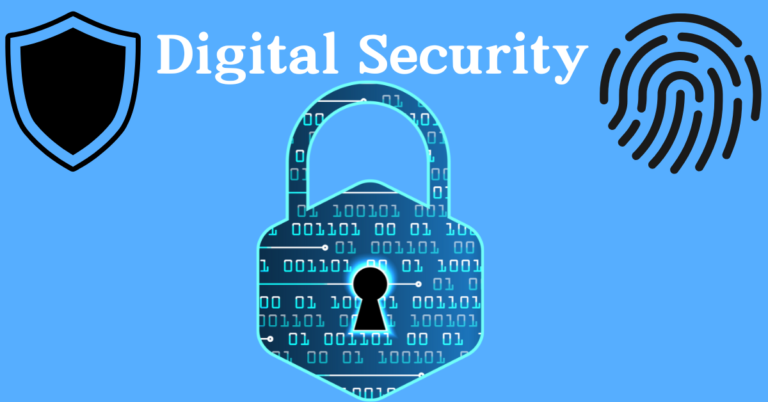 Digital security blog post featuring a shield and padlock icon representing online protection